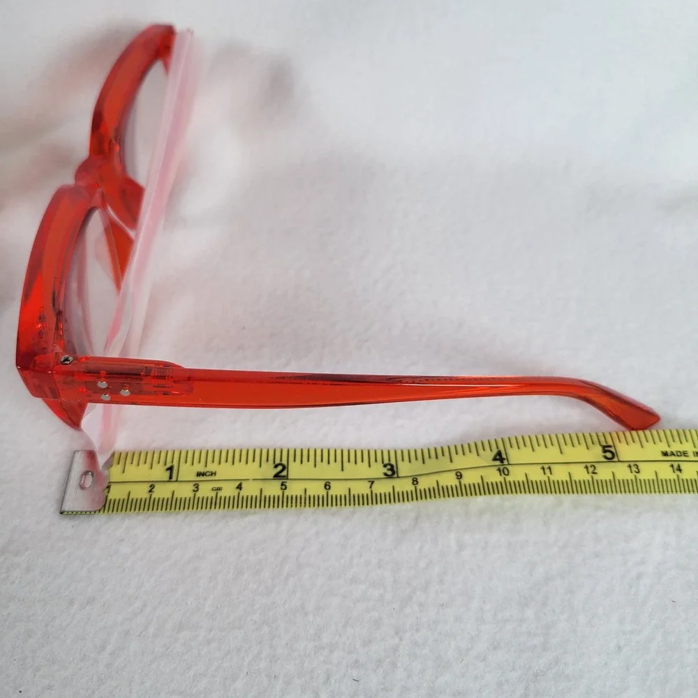 Hummingbird Women Reading Glasses Reader Santa Fe Auto-Tint Blue Light +3.50 Red